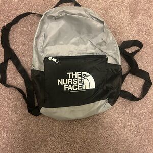 Small, Thin Gray and Black Backpack for Nurse’s!
